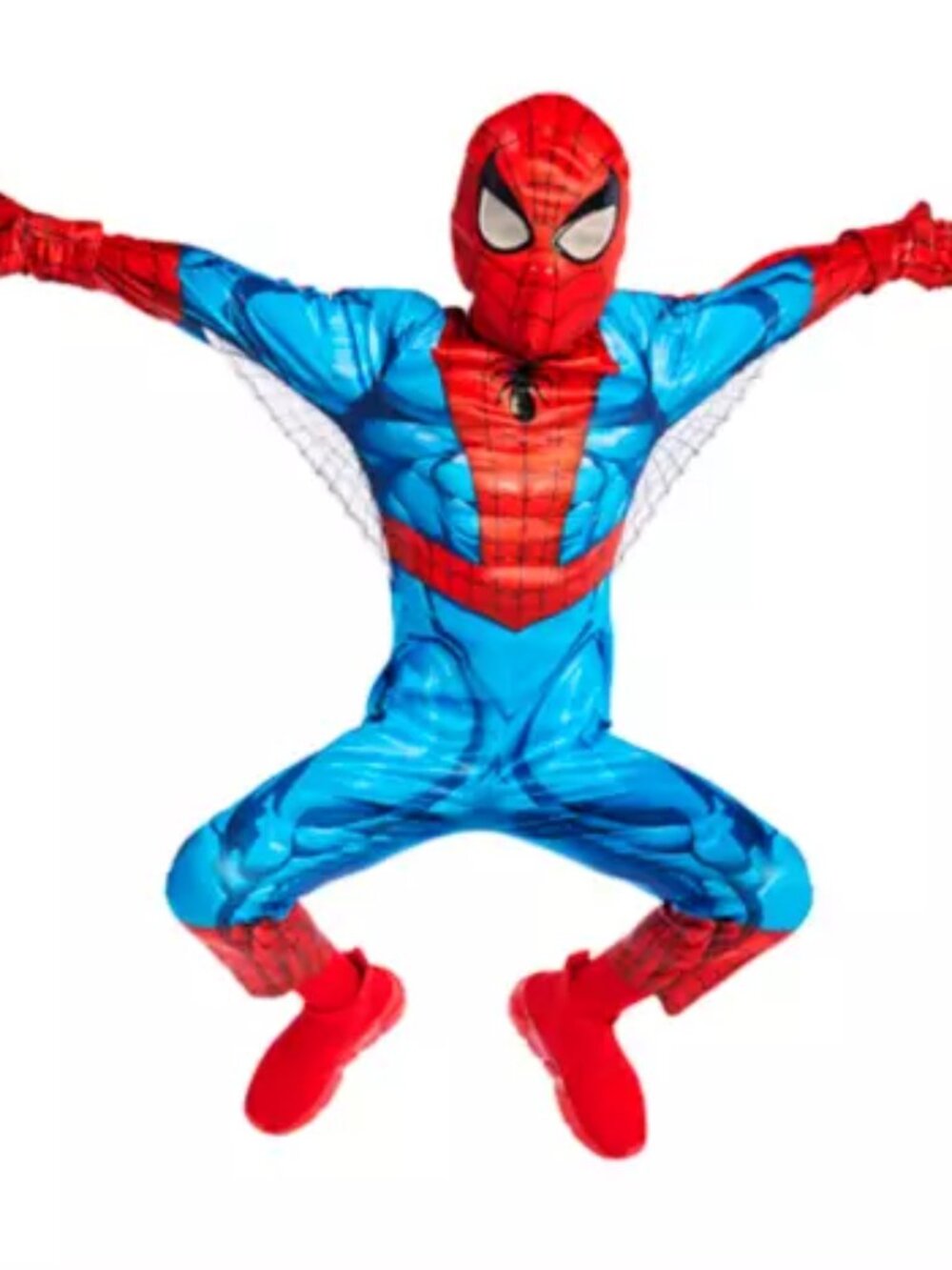 MARVEL SPIDER MAN KIDS ADAPTIVE COSTUME WHEELCHAIR FRIENDLY KIDS SIZE: XL NWT